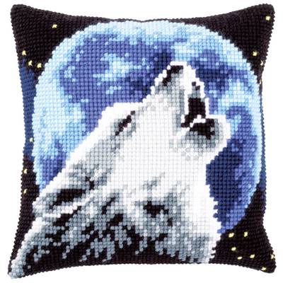 Loup - Kit Coussin Gros trous - Vervaco