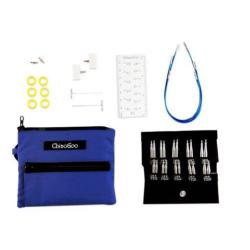Kit Aiguilles Circulaires Interchangeables Twist Blue Shorties - ChiaoGoo