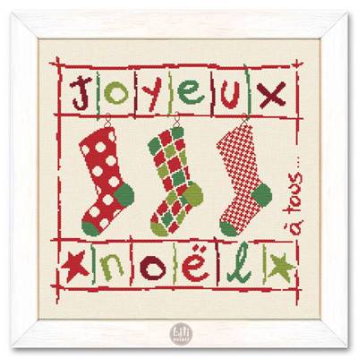 Les chaussettes de Noël - Fiche N019 - Lilipoints