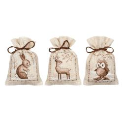 Kit Sachet senteur Animaux de l'Hiver-  lot de 3 - Vervaco