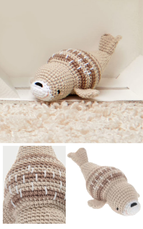 crochet tutoriel - amigurumi phoque peluche
