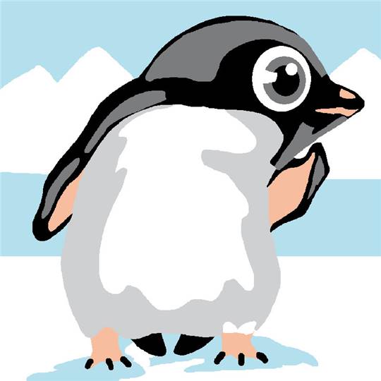 Pingouin - Kit Canevas enfant - Luc Créations