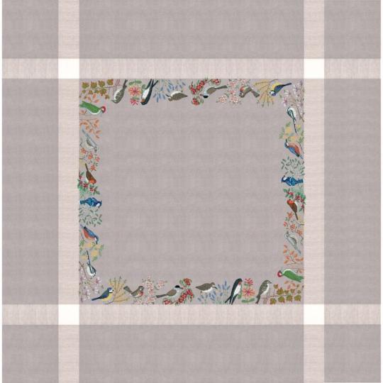 Oiseaux- Nappe à broder 150 x 150 cm - Le Bonheur des Dames