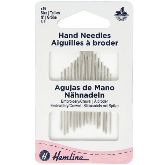 Aiguilles à broder assorties n°3/9