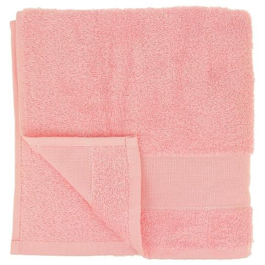 Serviette de toilette à broder rose