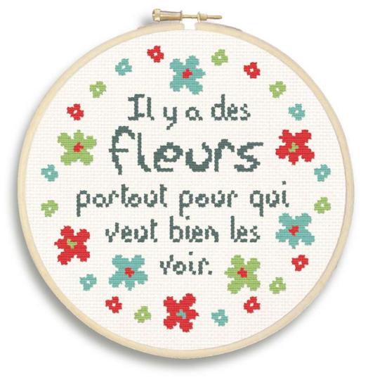 Kit Débutant - Citation Les Fleurs - Lilipoints