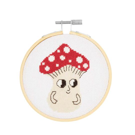 Shroom, petit champignon - Kit point de croix - Rico design