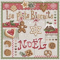 Les P'tits Biscuits - Fiche Point de Croix Noël - Madame La Fée