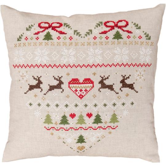 Kit coussin à broder Noël - Vervaco