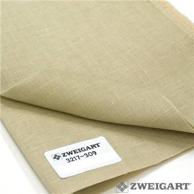 Toile Lin 14 fils Edinburgh Zweigart - Light Mocha (309)