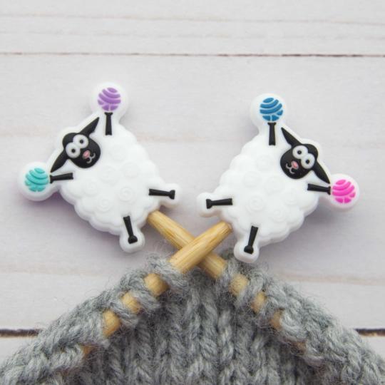 2 Protège-pointes pour Aiguilles et Crochets - Moutons joyeux