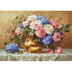 Golden Bloom - Kit point de croix - Luca-S