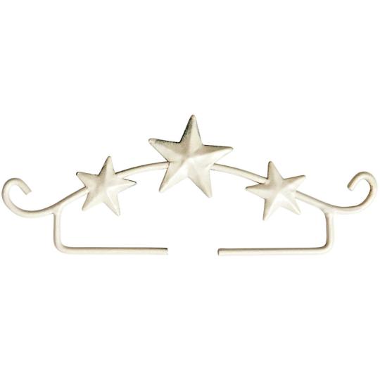 Support Broderie Blanc Rico Design avec Étoiles - 11 cm