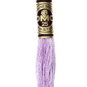 Fil à broder mouliné DMC coloris 554 Violet Pastel