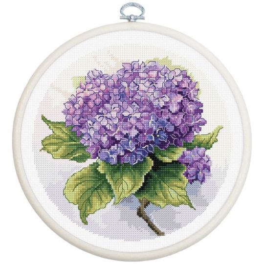 Hortensia  - Kit point de croix - Luca-S