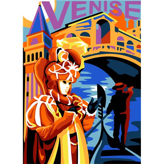 Canevas pénélope Venise Pop - SEG de Paris