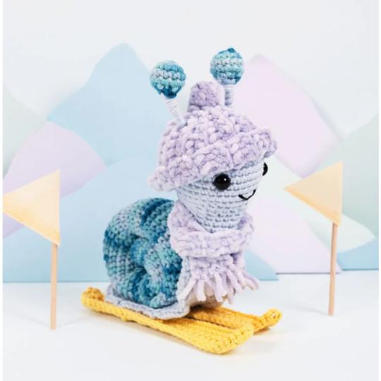 Escargot skieur — Kit crochet Amigurumi DMC