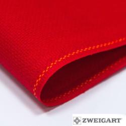 Toile Aïda 5.5 à broder Zweigart - Rouge (954)