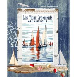 Les vieux Gréements, Atlantique - Fiche point de croix - Isabelle Vautier