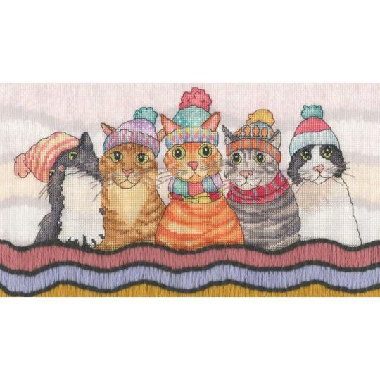 A Cosy Clowder – Kit point de croix Bothy Threads