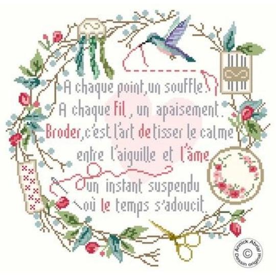 Broder le fil de l'âme - Fiche Point de Croix - Annick Abrial