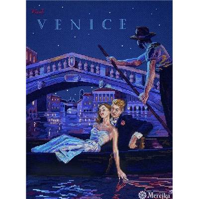 Visitez Venise - Kit point de croix  - Merejka
