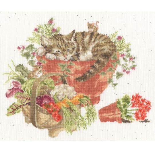 Purrrfect Spot - Kit point de croix - Bothy Threads