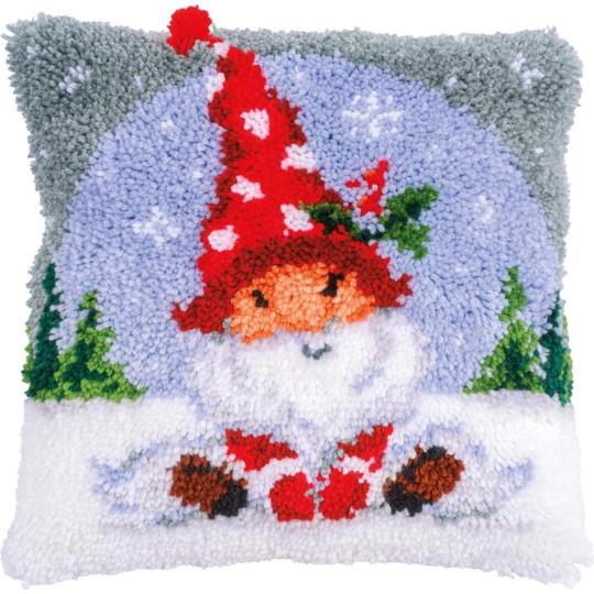 Kit Coussin au Point Noué Gnome de Noël - Vervaco