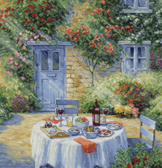 Jardin Romantique  - Kit point de croix - Luca-S