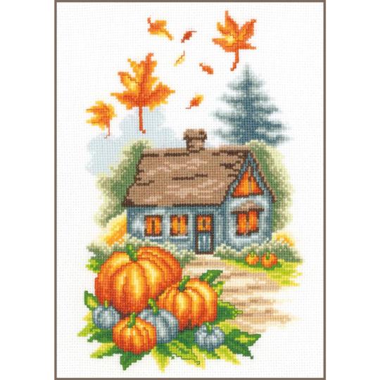 Maison d'Automne • Kit point de croix - Vervaco