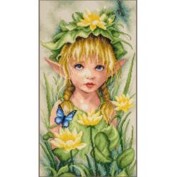 Lily crowned Fairy - Kit point de croix - Lanarte