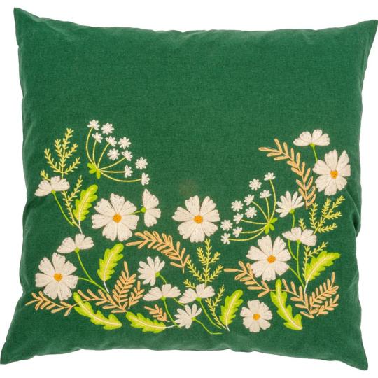 Kit Coussin Fleurs Blanches - Vervaco