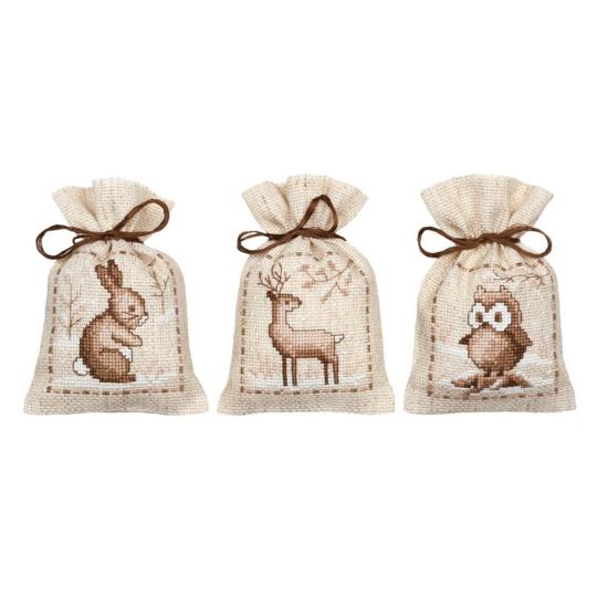 Kit Sachet senteur Animaux de l'Hiver-  lot de 3 - Vervaco