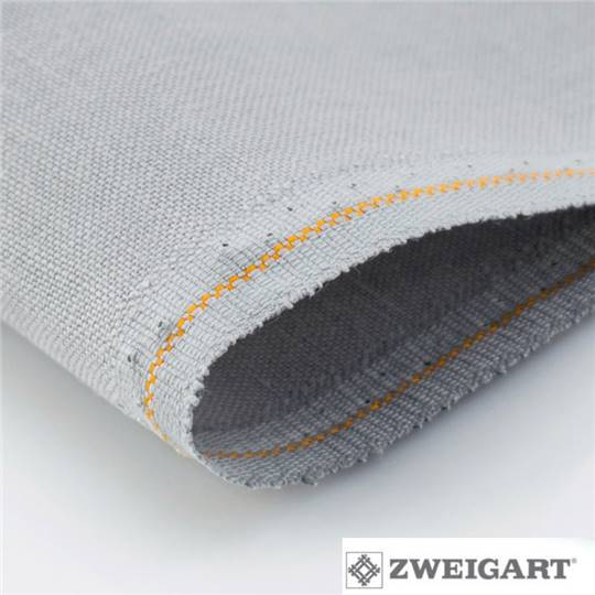 Toile Lin 16 fils Newcastle Zweigart - Gris (705)