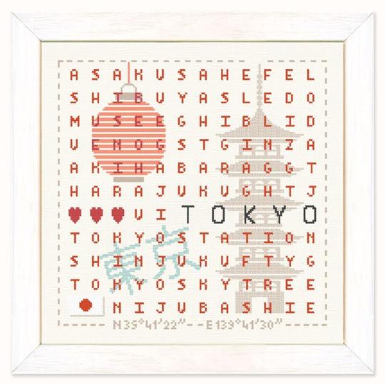 Tokyo - Fiche point de croix - Lilipoints