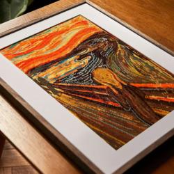 Le Cri d'Edvard Munch - Kit point de croix - DMC