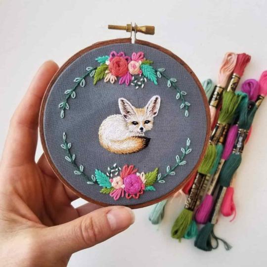 Fennec - Kit broderie traditionnelle