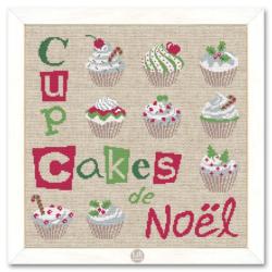Cupcakes de Nol - Fiche point de croix - Lilipoints