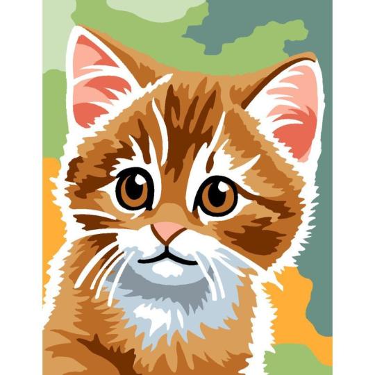 Kit canevas enfants • Chat Roux - Margot de Paris