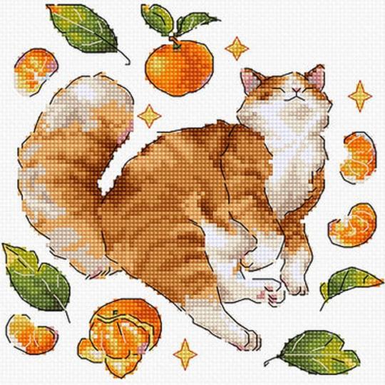 Chat Ginger - Kit point de croix - LETISTITCH