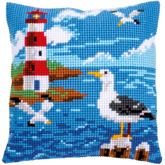 Phare et Mouettes - kit Coussin gros trous - Vervaco