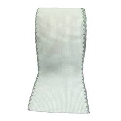 Bande Aïda 5 cm Zweigart Blanc Argent