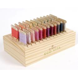 Boîte de rangement fils broderie DMC Eco Vita – Coffret 24 cartelettes