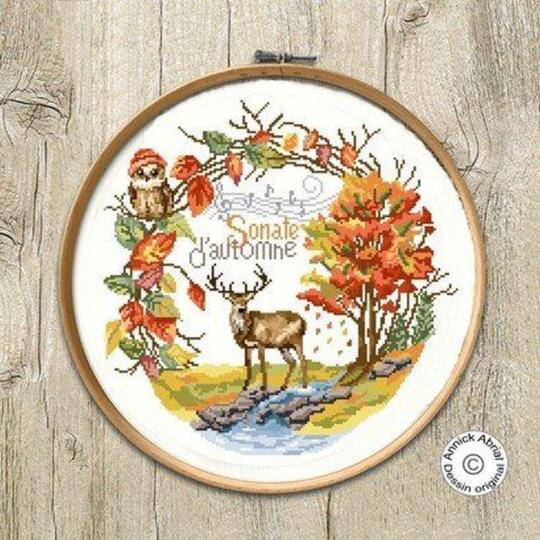 Sonate d'Automne - Fiche Point de Croix - Annick Abrial
