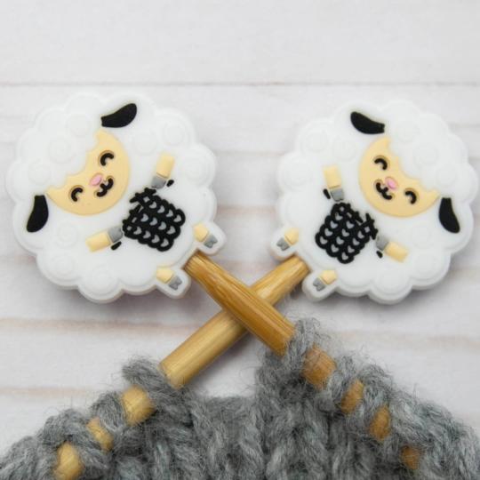 2 Protège-pointes pour Aiguilles et Crochets - Moutons tricoteurs