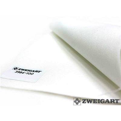 Toile étamine 12 fils Murano - Blanc - 30 cm x 140  cm 