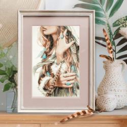 Boho Girl - Kit point de croix - Magic Needle
