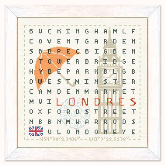 Londres - Fiche point de croix - Lilipoints