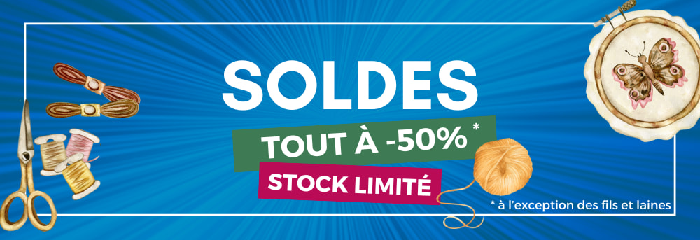 Soldes broderie et point de croix