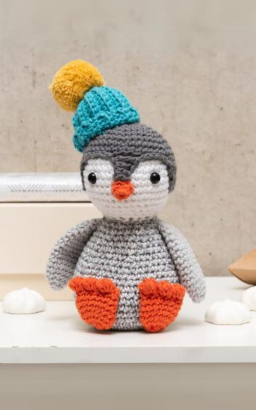 crochet tutoriel - amigurumi pingouin peluche